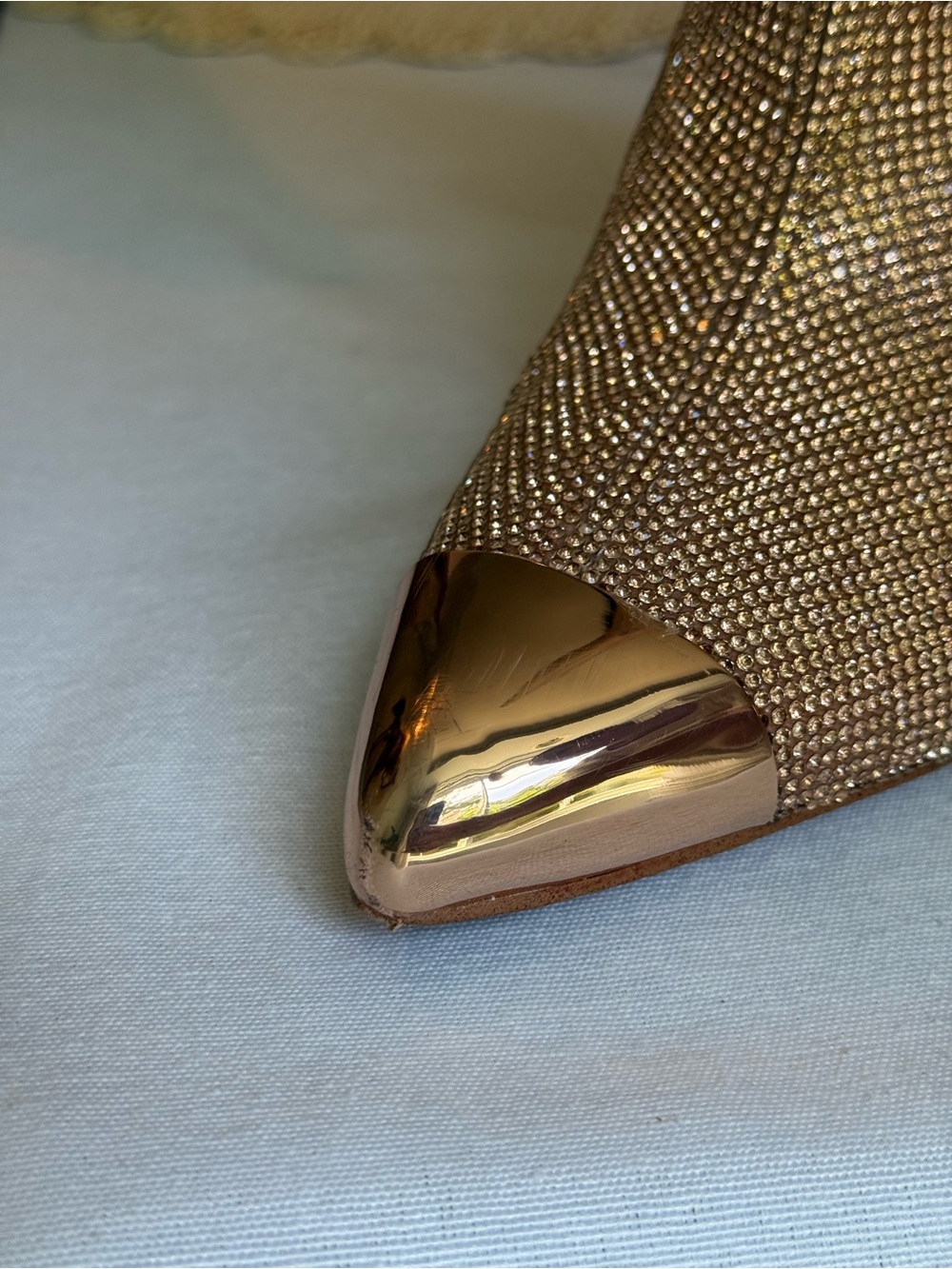 Gianni Bini PearlySand KatyannaTwo Over-the-Knee Rhinestone Embellishment Boots - Picture 8 of 12